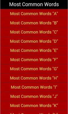 commonwords android App screenshot 2